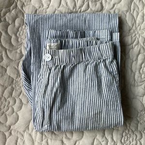 One Size Brandy Melville Blue and White Striped Pants